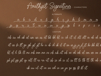 Amethyst Signature Font