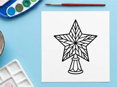 Leerer festlicher Wohnraum mit Weihnachtsdekoration