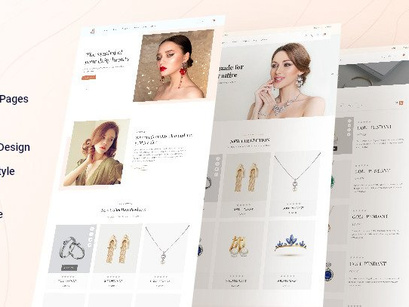 Ziper - Jewelry and Fashion E-Commerce Adobe XD Template