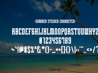 Summer Sticker - Condensed Slab Serif