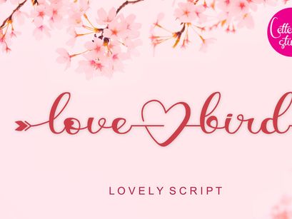 lovebird - Modern Script Font