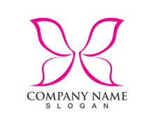 Butterfly logo template symbol vector icon design