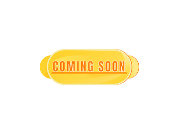 Coming soon yellow vector board sign illustration preview picture
