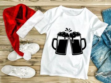 Cheers! Two Beer Mugs Clinking preview picture