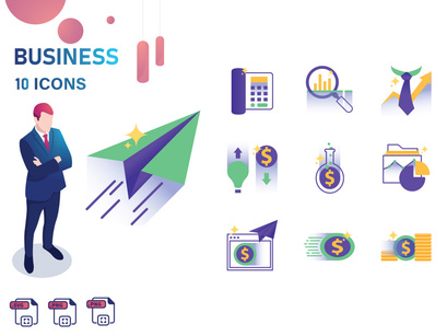 Gradient : Business And Finance IconSet