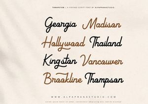 Thrapston - Vintage Script Font