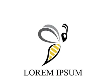 bee logo and symbol vector template preview picture