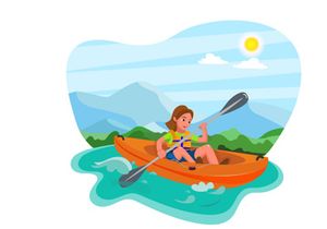 M171_ Enjoy Vacation Illustrations