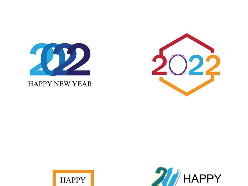 happy new year 2022 vector illustration design template