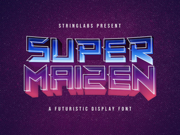 Super Maizen - Modern Futuristic Font preview picture