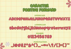 Positive Forward - Playful Display Font