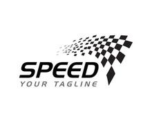 Race flag design illustration