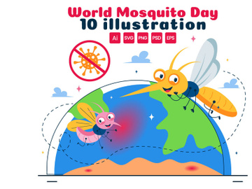 10 World Mosquito Day Illustration preview picture