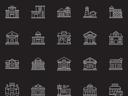 Building Icon Set V1