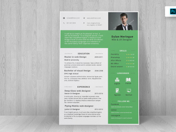 Resume CV Template-11 preview picture