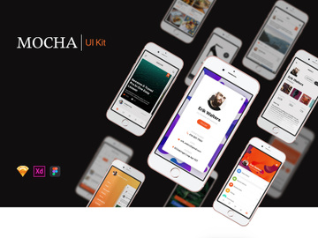 Mocha Mobile UI Kit preview picture