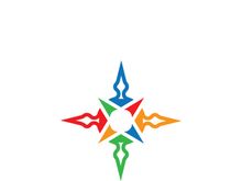 Compass logo template vector icon illustration design