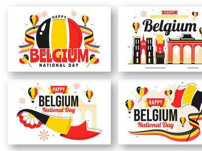 10 Belgium Independence Day Illustration