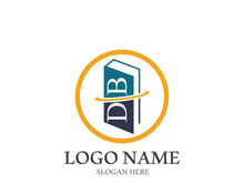 Digital book logo technology vector icon design