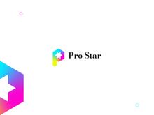 Lettermark logo - p logo - business logo - negative space logo design - star logo