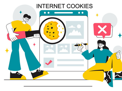 10 Internet Cookies Technology Illustration