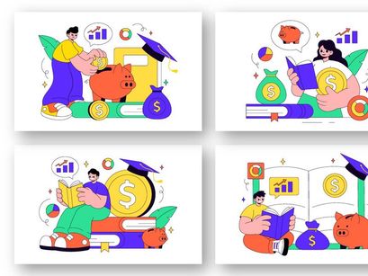 10 Financial Literacy Illustration