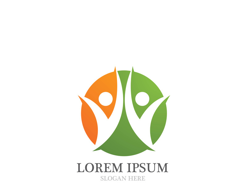 Health people lofe logo vector