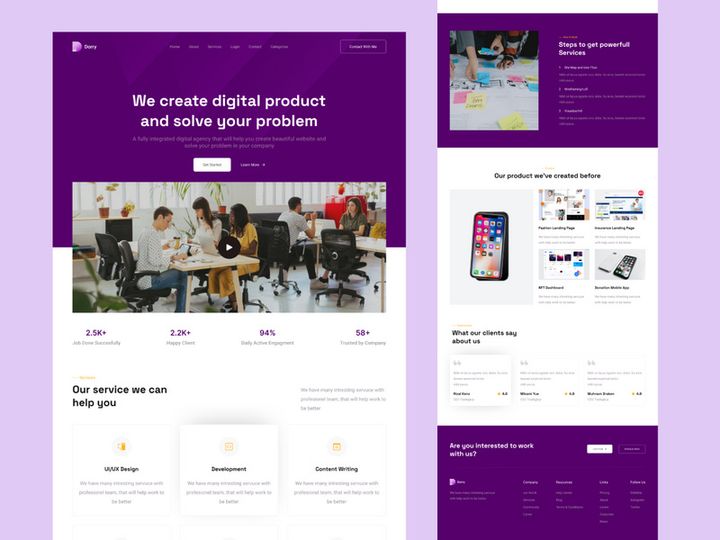 Dorry - Digital Agency Website Design