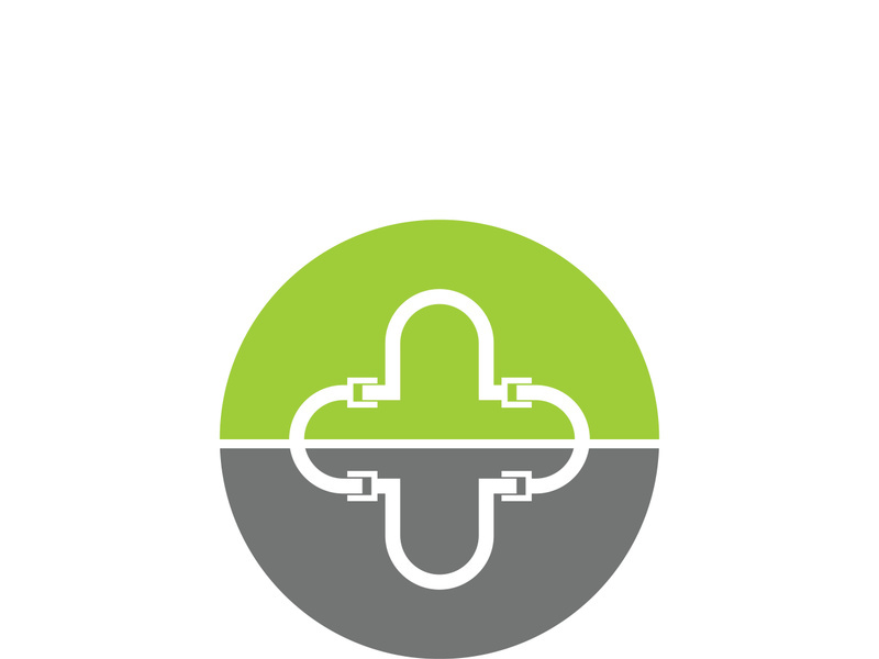 Health medical logo template vector illustration design