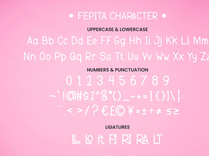 Fepita - Feminine Display Font