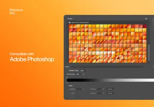 200 Free Orange Photoshop Gradients