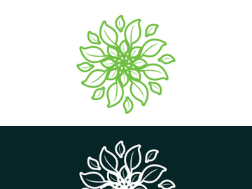 nature leaf logo, environment logo , ecology logo template preview picture