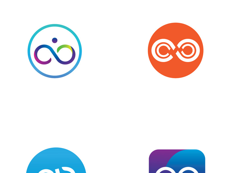 Infinity logo design with a modern concept