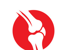 Joint bones vector logo design for orthopedic clinics and diagnostic centers