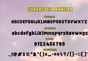Manella - Display Font