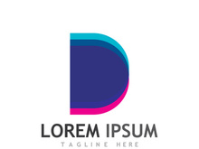 Modern initial letter D initial logo.