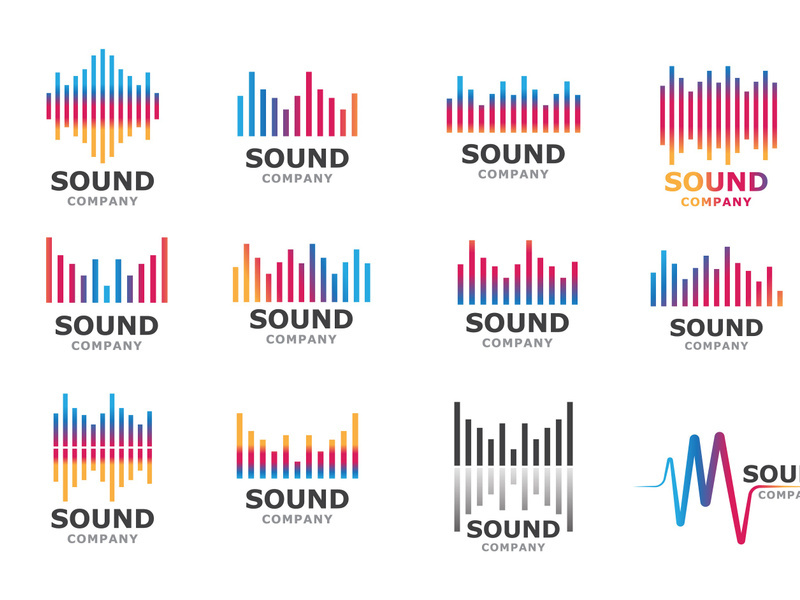 Music equalizer Icon Vector