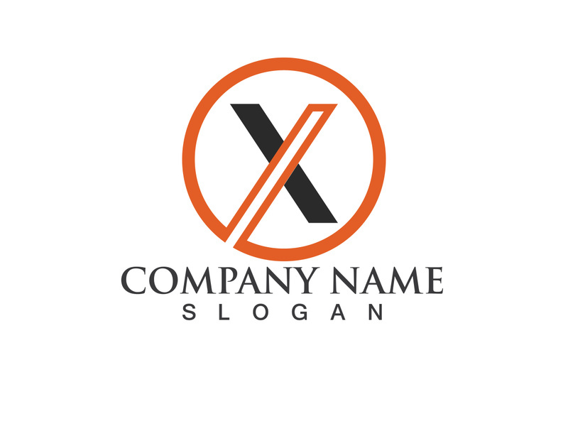 X Logo Template vector icon