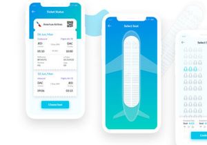 Tourex: Flight booking app design template
