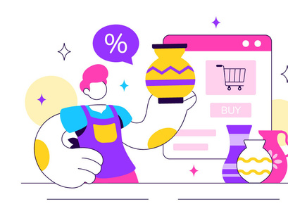 10 Marketplace For Handmade Goods Illustration