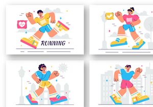 10 Jogging and Running Illustration