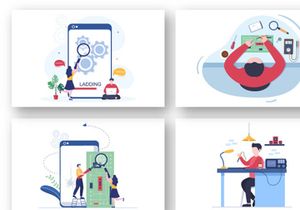 13 Mobile Repair Telephone Illustration
