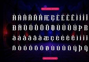 Morglitch | Pixelated Font