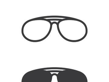 Glasses symbol vector icon preview picture