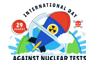 10 Day of Against Nuclear Tests Illustration
