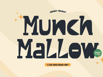 Munch Mallow | Fun Hand Drawn Font preview picture