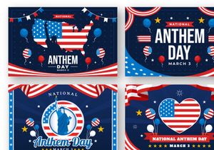 12 National Anthem Day Illustration