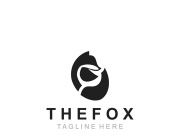 Wild Fox animal Logo Design, Emblem minimal foxes, abstract orange fox Concept, Creative Symbol