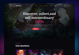 NFT’SFeo - Marketplace Website Template