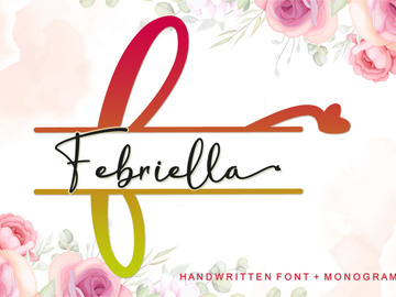 Febriella + Monogram Font preview picture